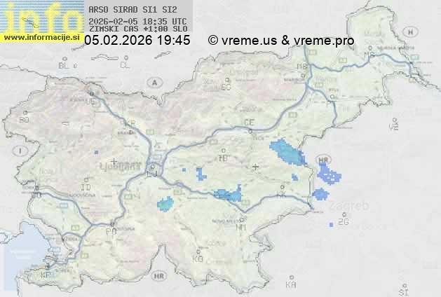 Radarska karta padavin