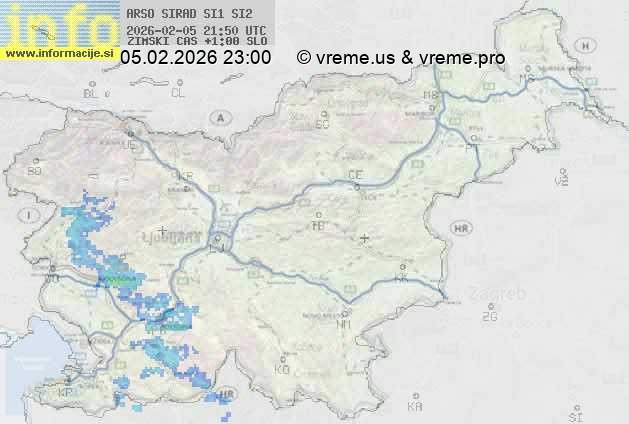 Radarska karta padavin