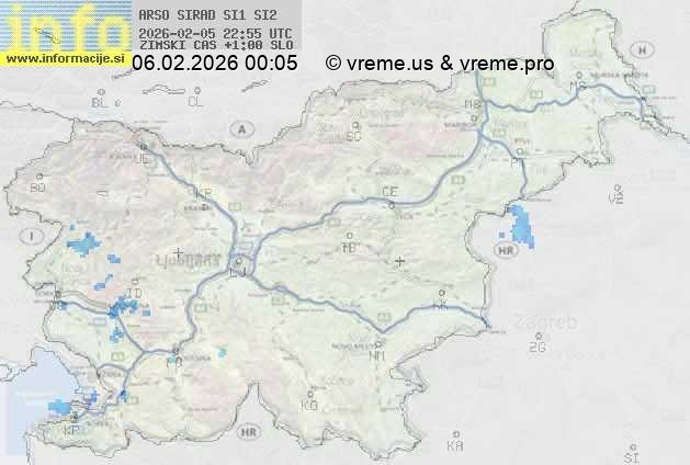 Radarska karta padavin