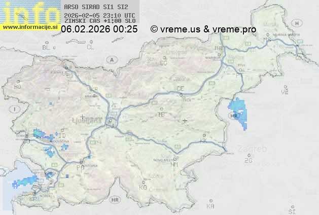 Radarska karta padavin