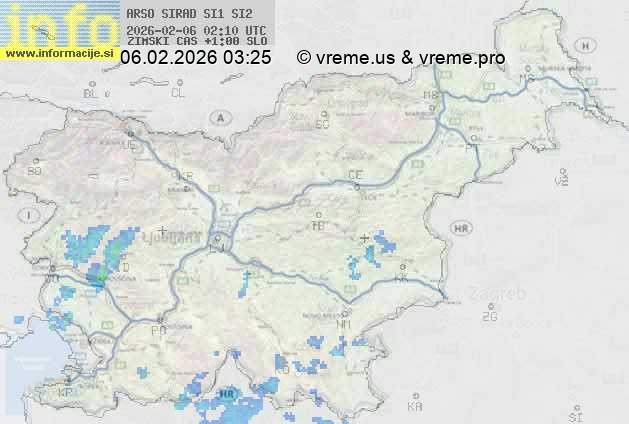 Radarska karta padavin