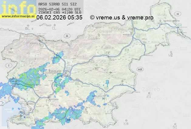 Radarska karta padavin