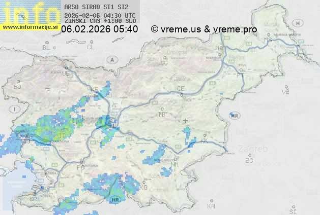 Radarska karta padavin