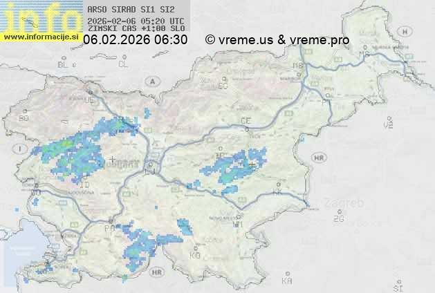 Radarska karta padavin