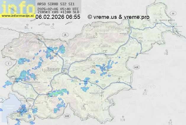 Radarska karta padavin