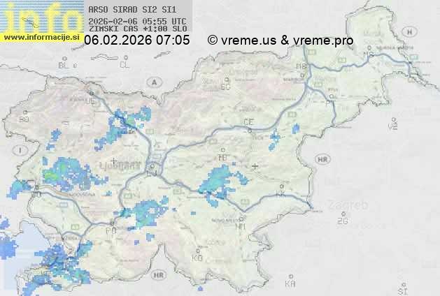 Radarska karta padavin