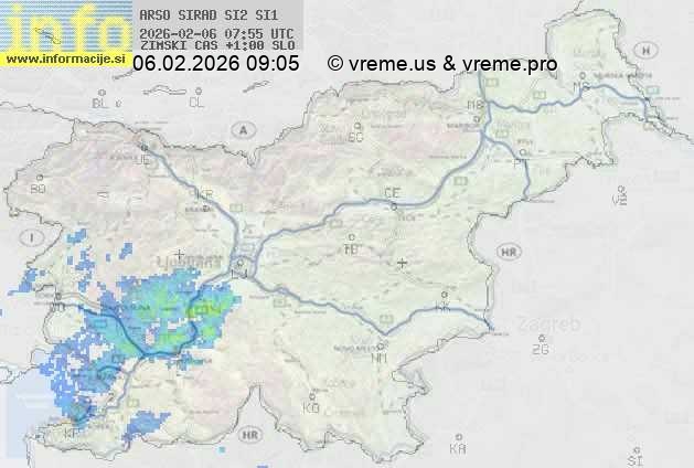 Radarska karta padavin