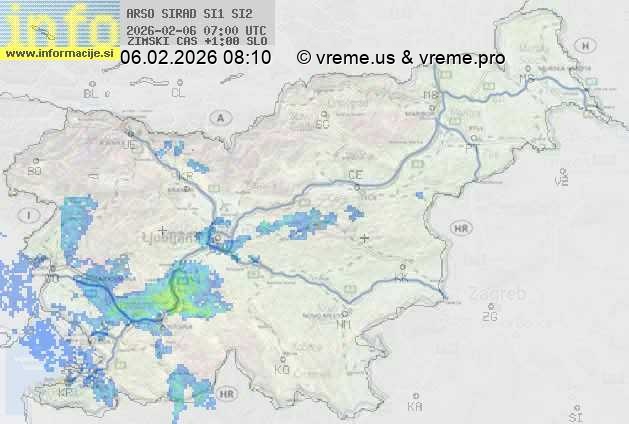 Radarska karta padavin