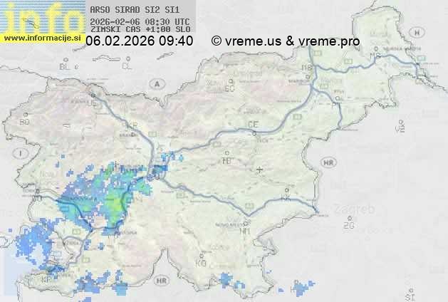 Radarska karta padavin