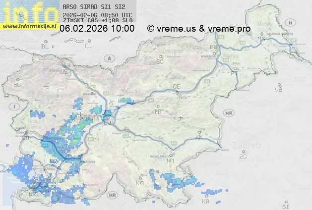 Radarska karta padavin