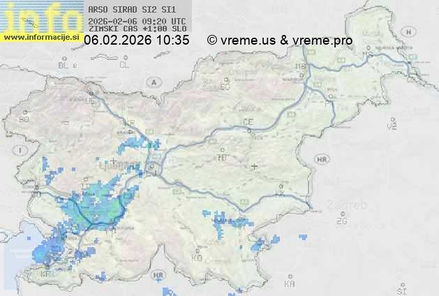 Radarska karta padavin
