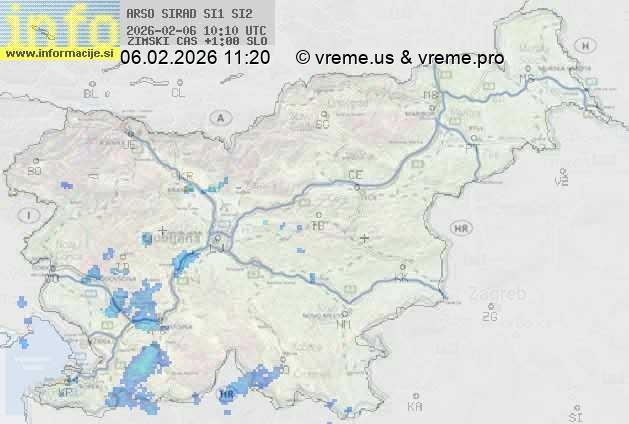 Radarska karta padavin