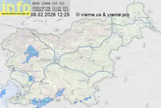 Radarska karta padavin