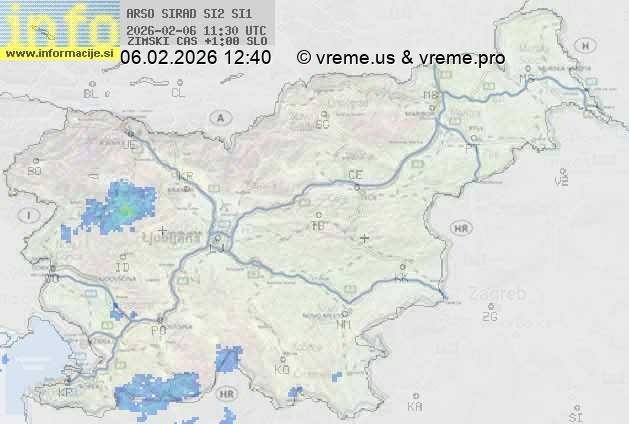 Radarska karta padavin