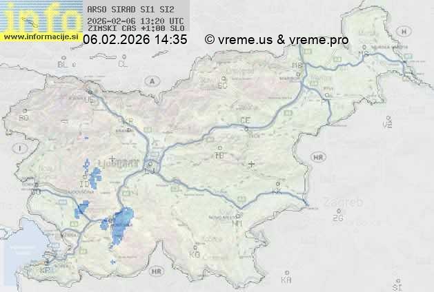 Radarska karta padavin