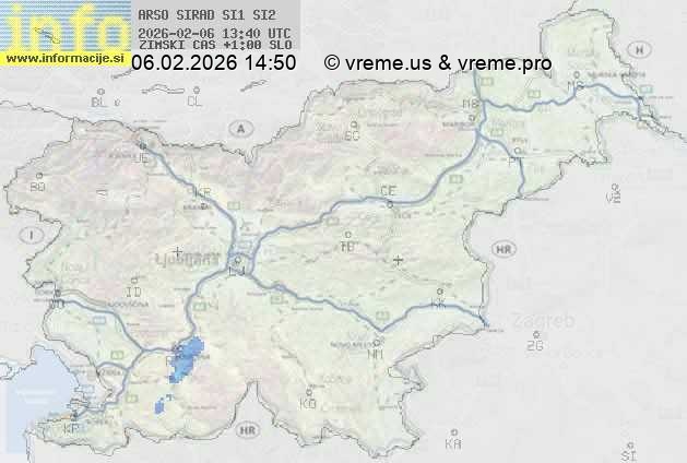 Radarska karta padavin