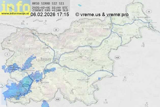 Radarska karta padavin