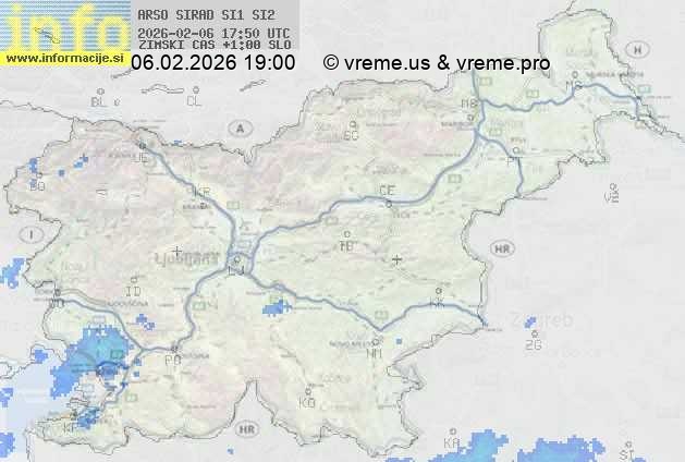 Radarska karta padavin