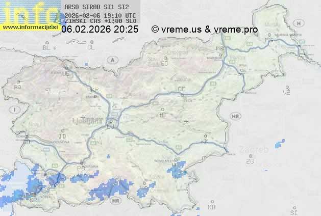 Radarska karta padavin