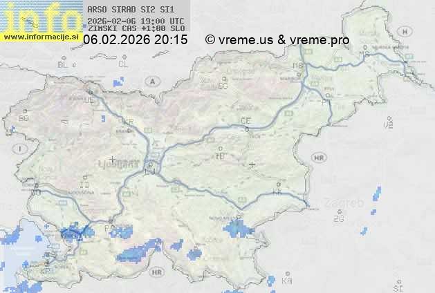 Radarska karta padavin