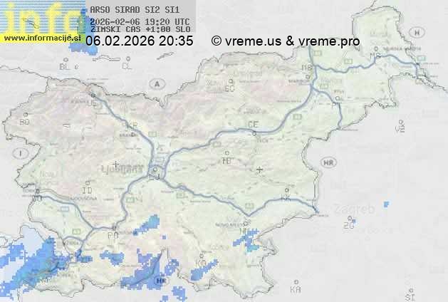 Radarska karta padavin
