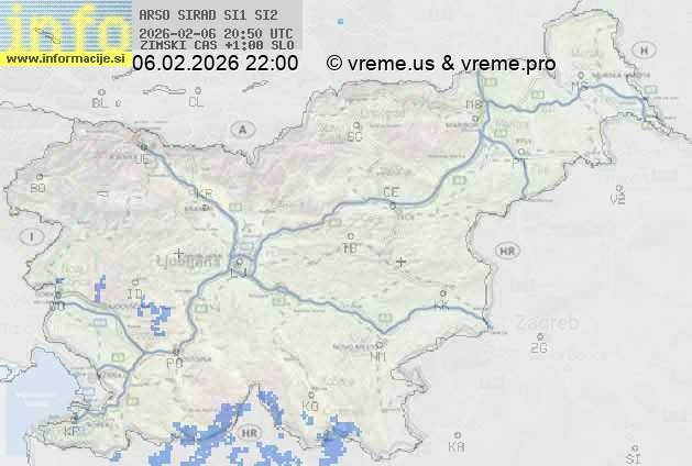 Radarska karta padavin