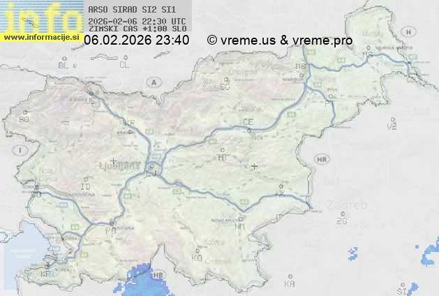 Radarska karta padavin