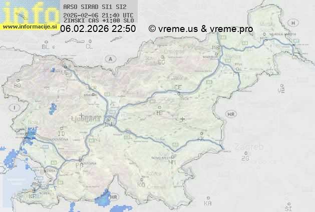 Radarska karta padavin