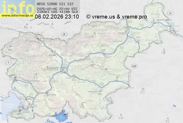 Radarska karta padavin