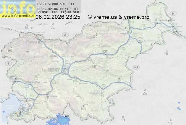 Radarska karta padavin