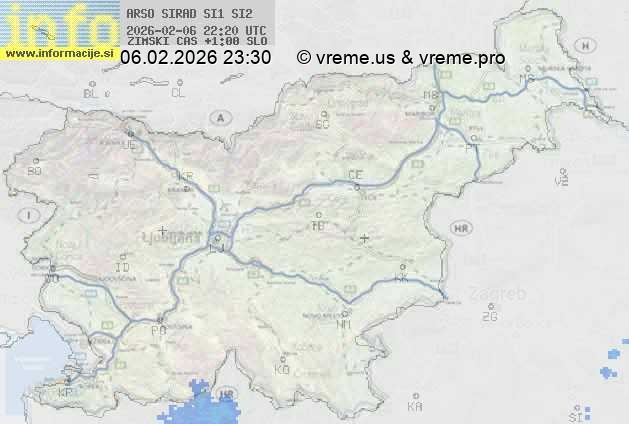 Radarska karta padavin