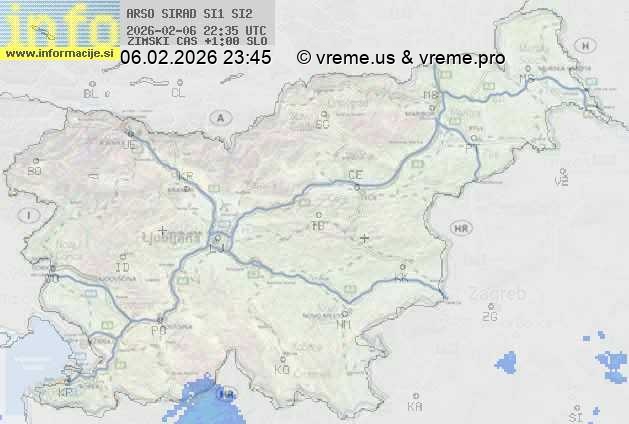 Radarska karta padavin