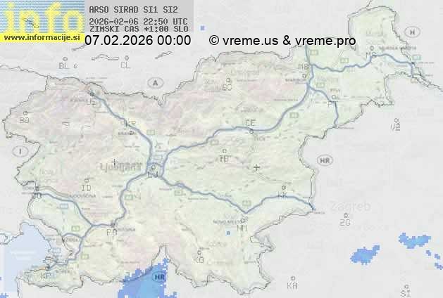 Radarska karta padavin