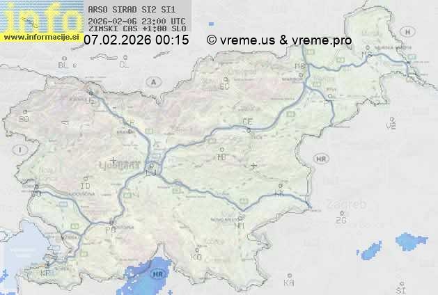 Radarska karta padavin