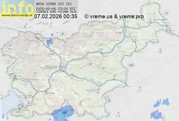 Radarska karta padavin