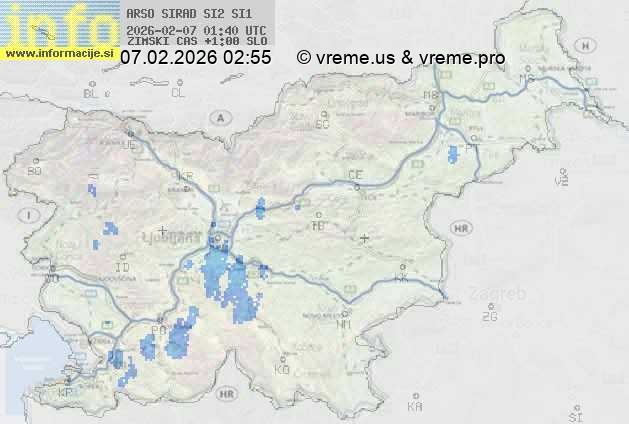 Radarska karta padavin