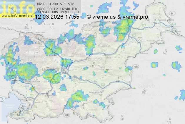 Radarska karta padavin
