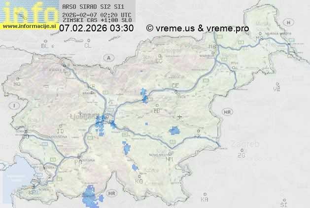 Radarska karta padavin