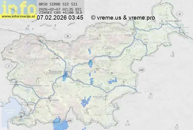 Radarska karta padavin