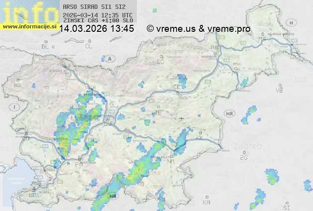 Radarska karta padavin