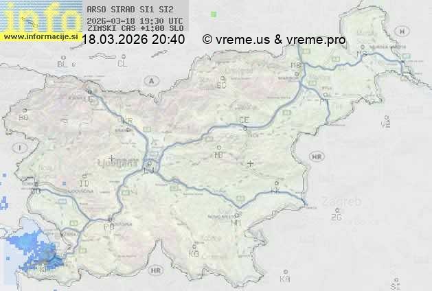 Radarska karta padavin