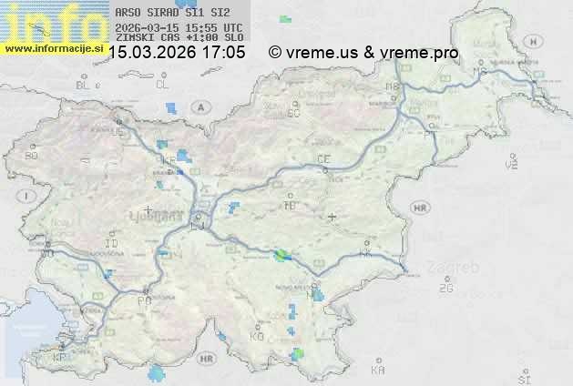 Radarska karta padavin