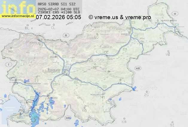 Radarska karta padavin