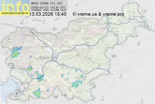 Radarska karta padavin