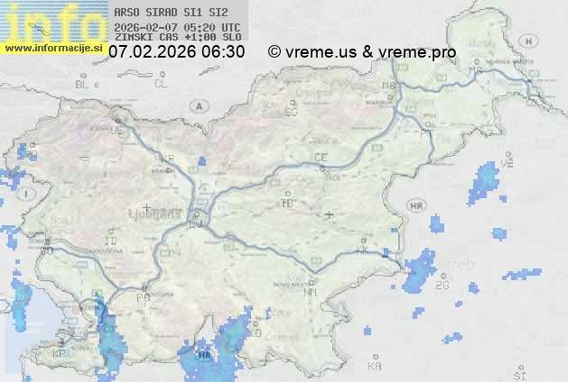 Radarska karta padavin