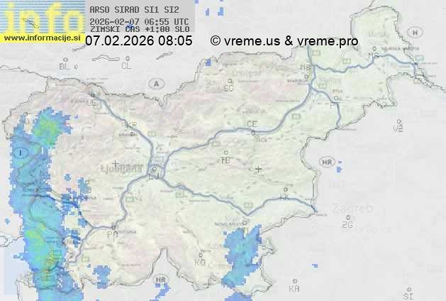 Radarska karta padavin