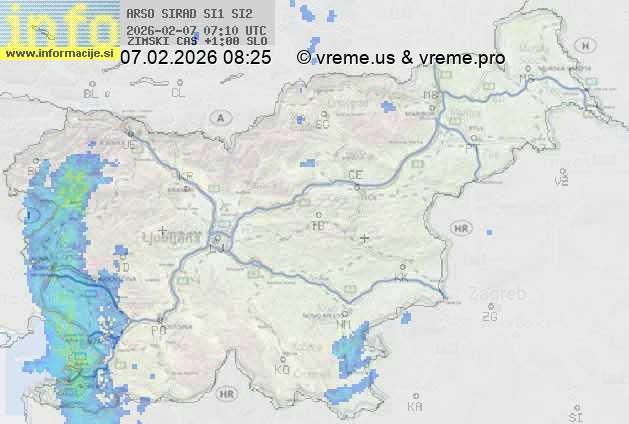 Radarska karta padavin