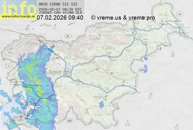 Radarska karta padavin