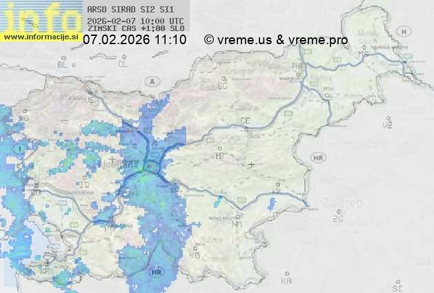 Radarska karta padavin