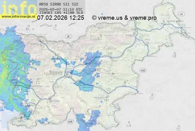 Radarska karta padavin
